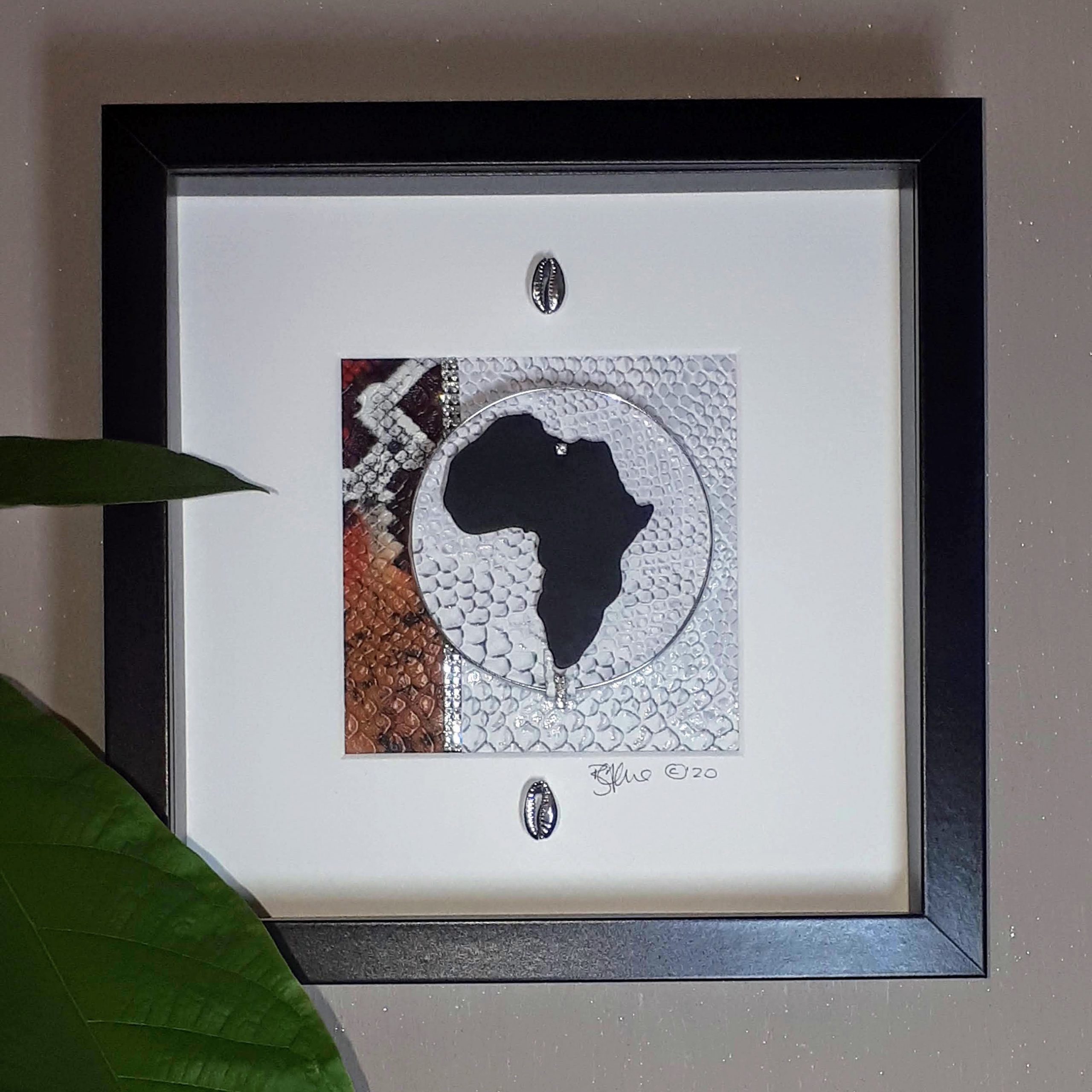 africa shape collage