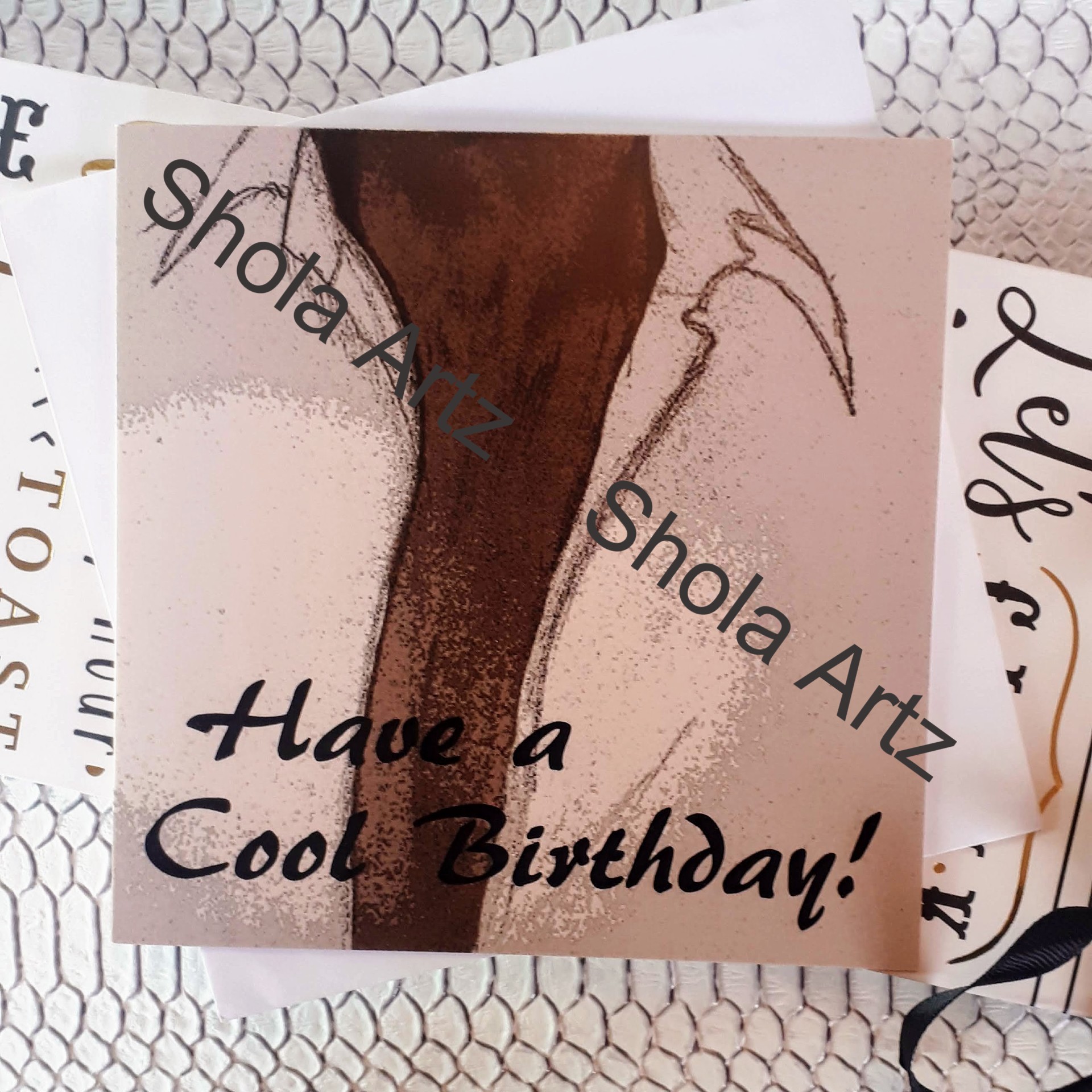 Greetings Card – Cool Birthday – Code 011 – Shola Artz