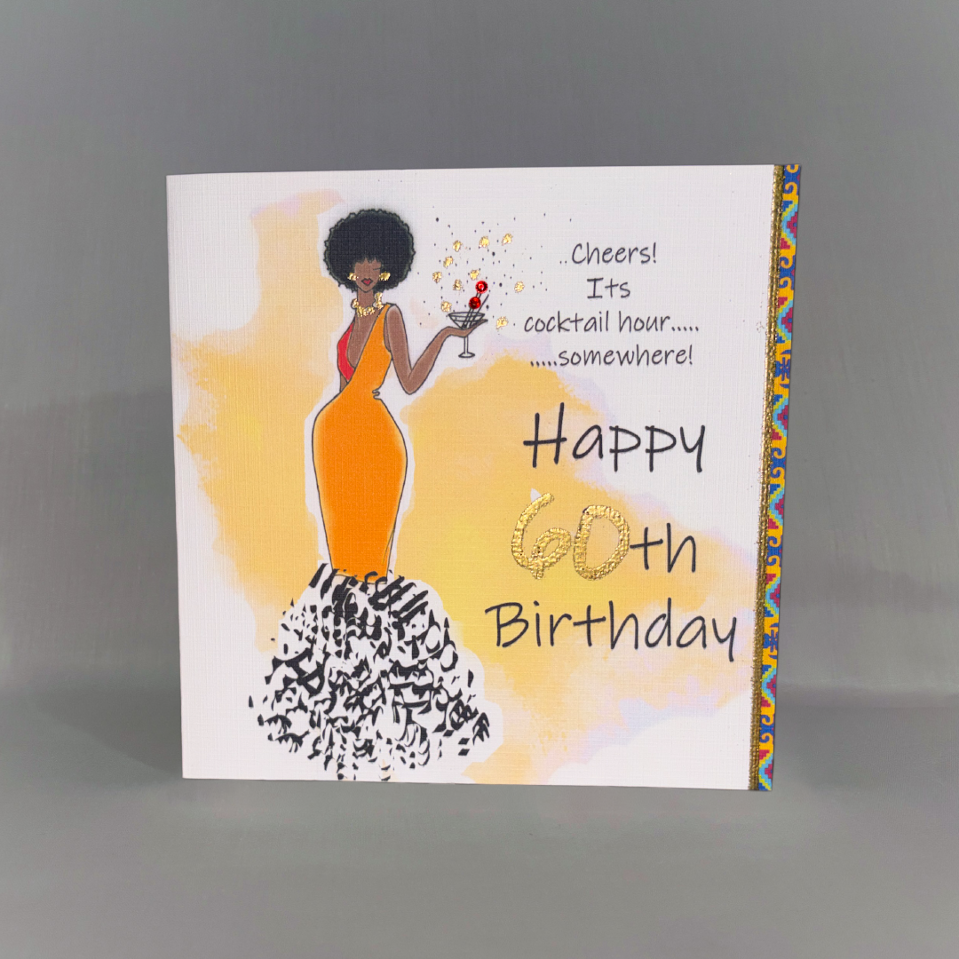 BIRTHDAY - FEMALE - CHEERS 60TH - CODE 163